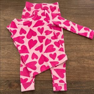 Cat & Jack Pink Heart Pajama Set